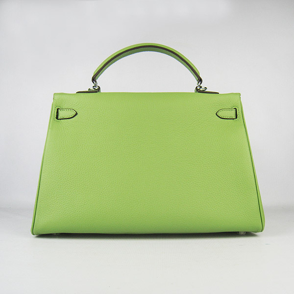 High Quality Hermes Kelly 35CM Togo Leather Bag Green 6308 - Click Image to Close